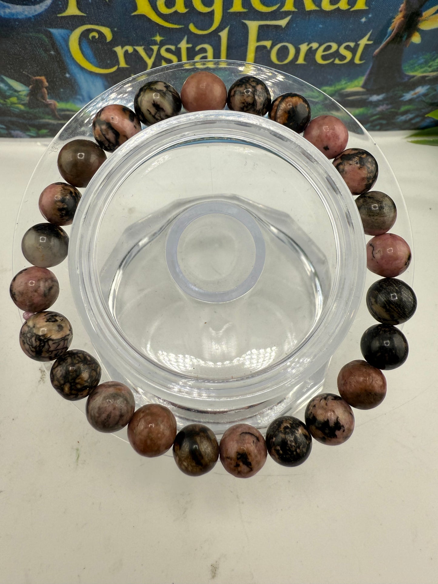 Rhodonite Crystal Bracelets 8mm