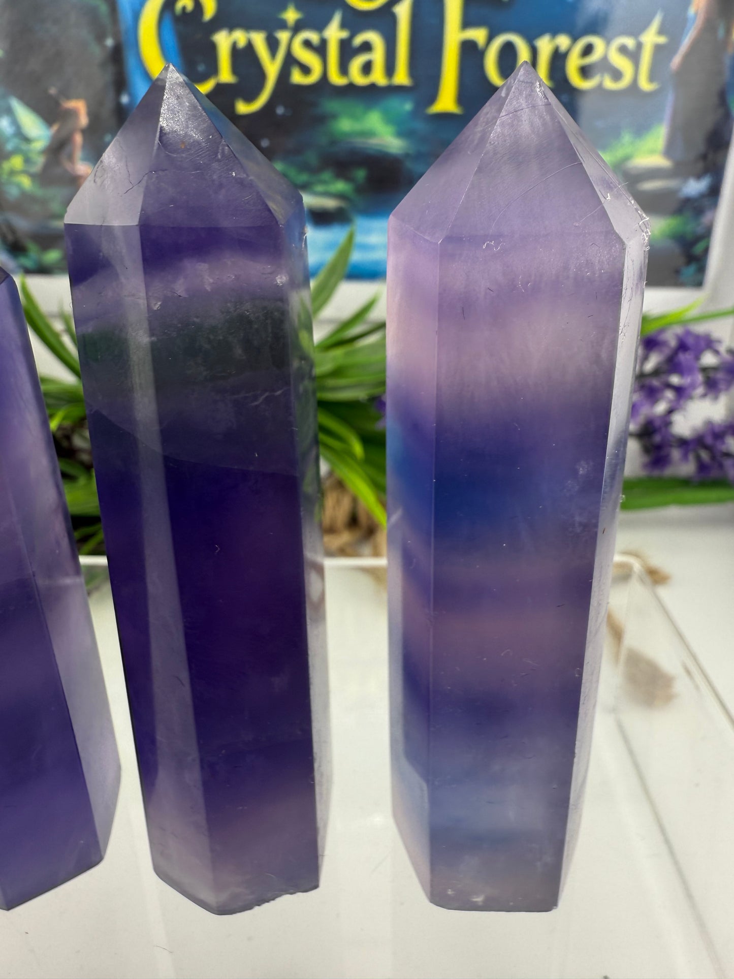 Tanzanite Blue Fluorite Points
