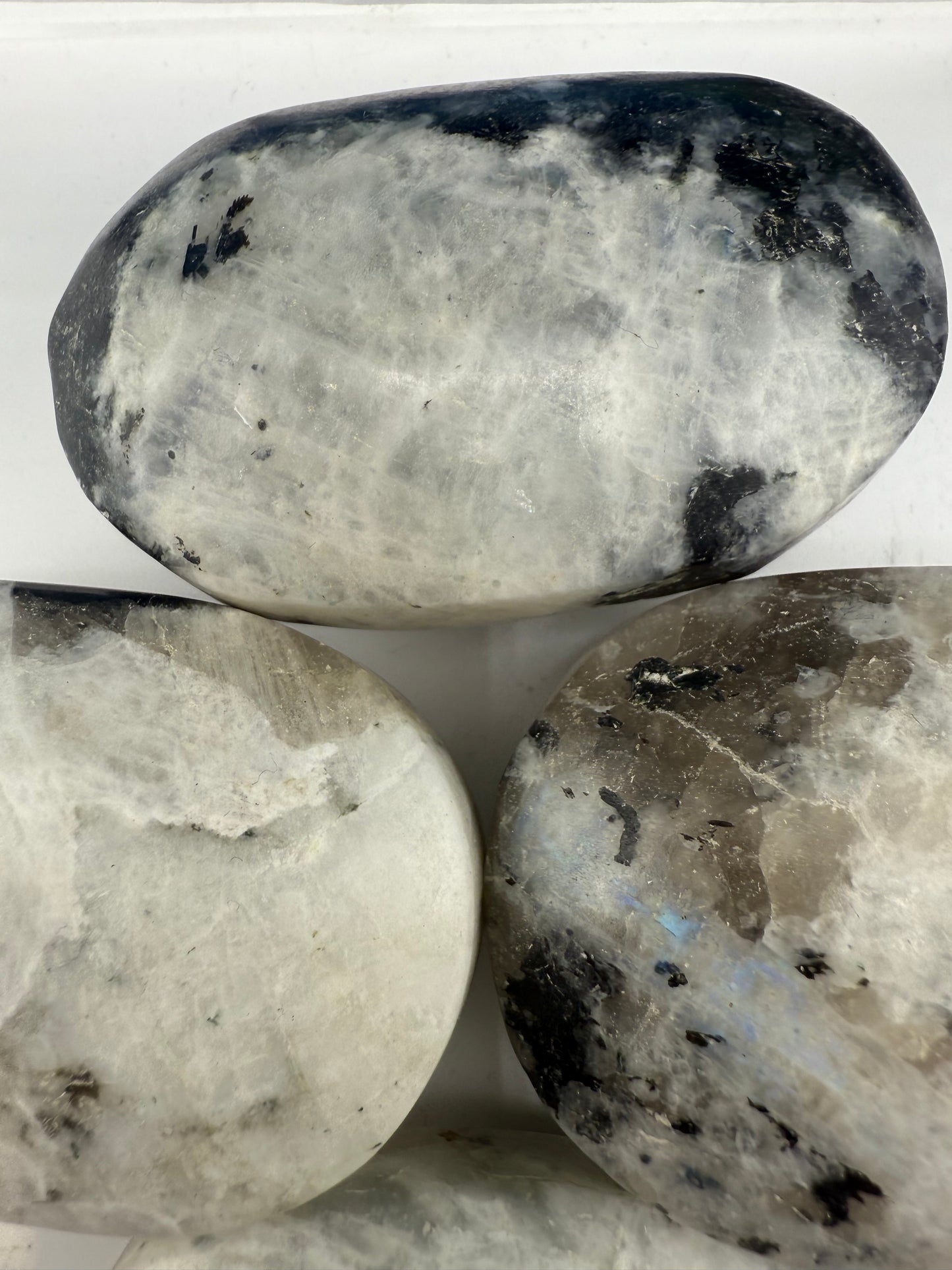 Rainbow Moonstone Palm Stone