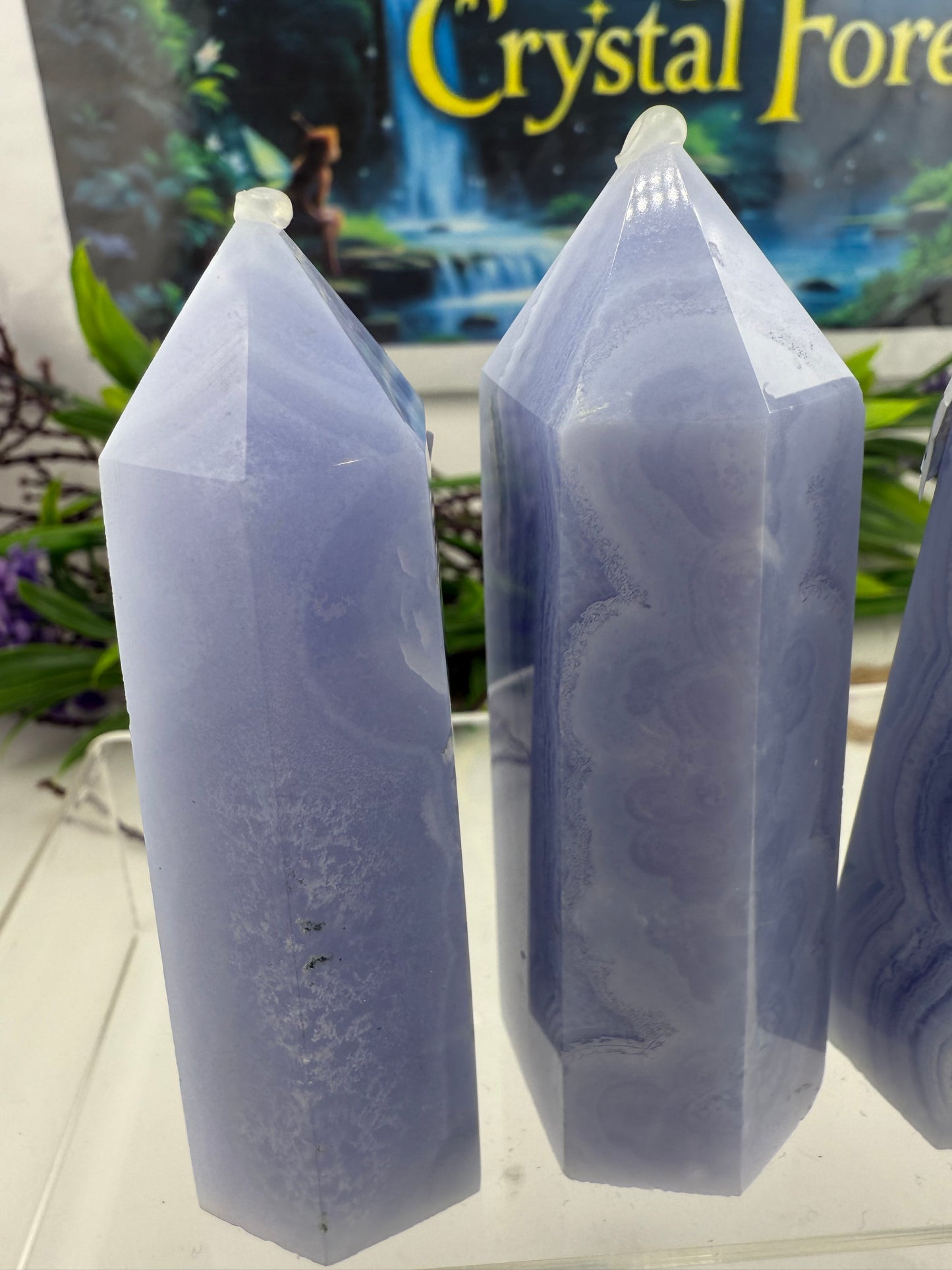 Blue Lace Agate Points