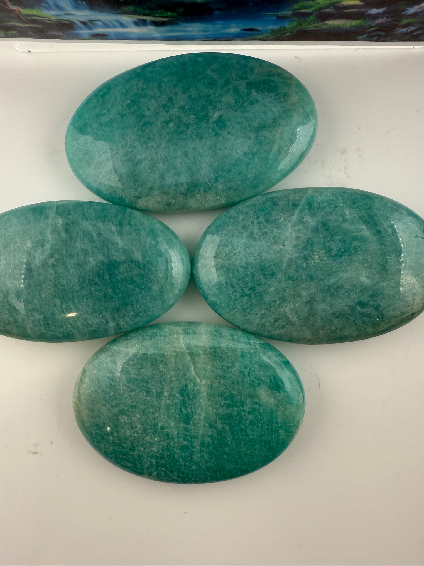 Amazonite Palm Stones