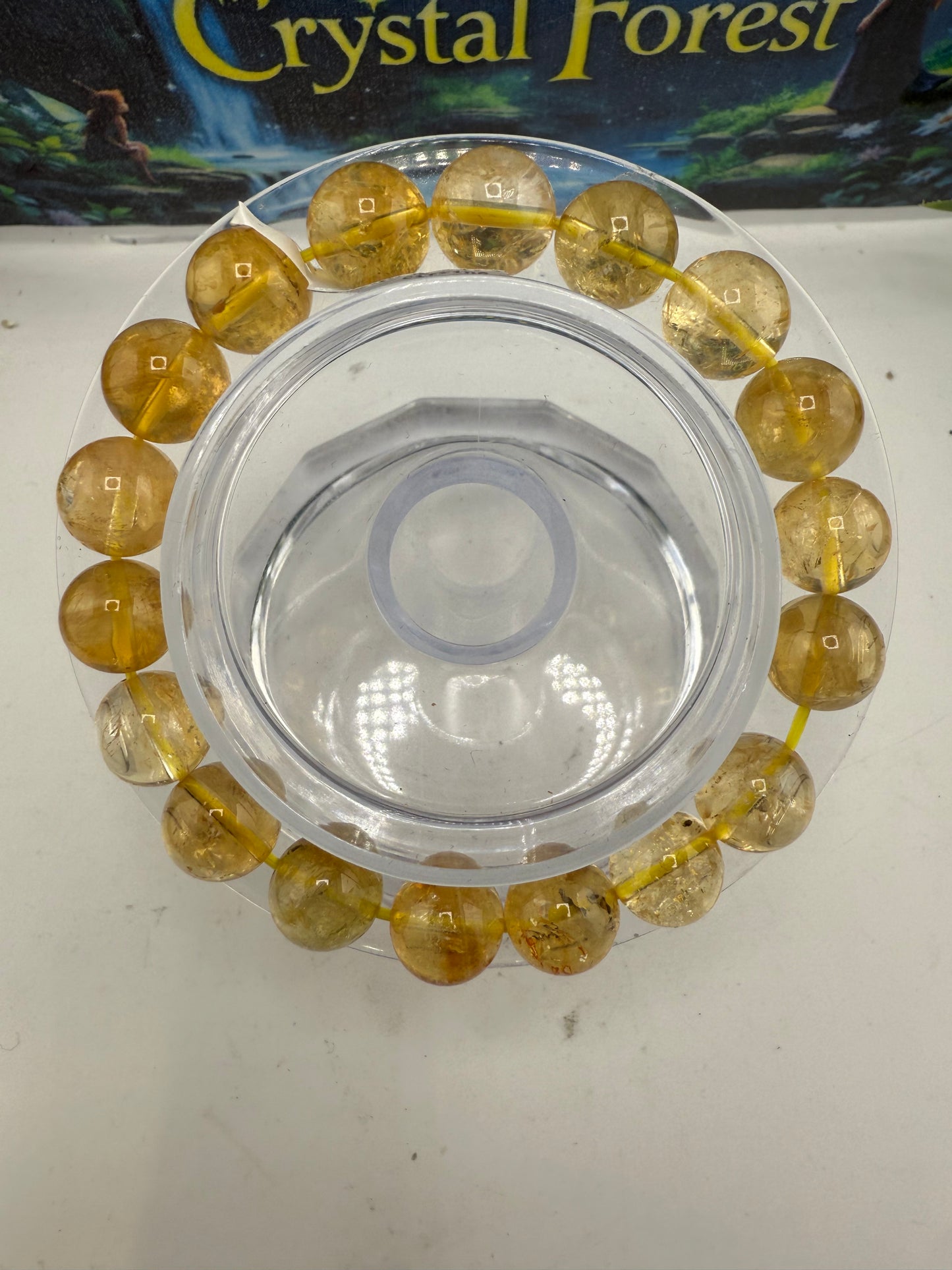 Citrine Bead Bracelet 10mm