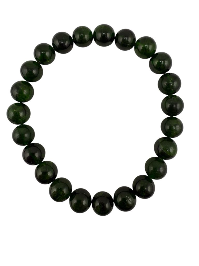 Chrome Diopside Bead Bracelet 8mm