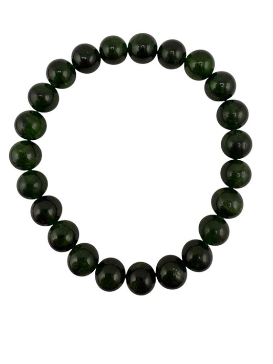 Chrome Diopside Bead Bracelet 8mm