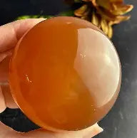 Dark Honey Calcite Sphere