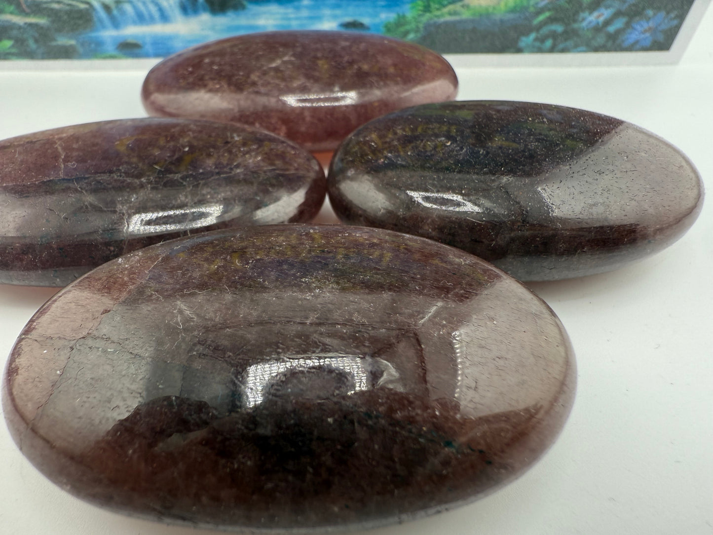 Strawberry Quartz Palm Stone