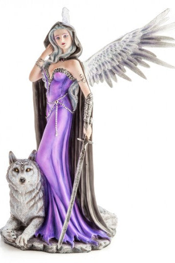 Angel with wolf