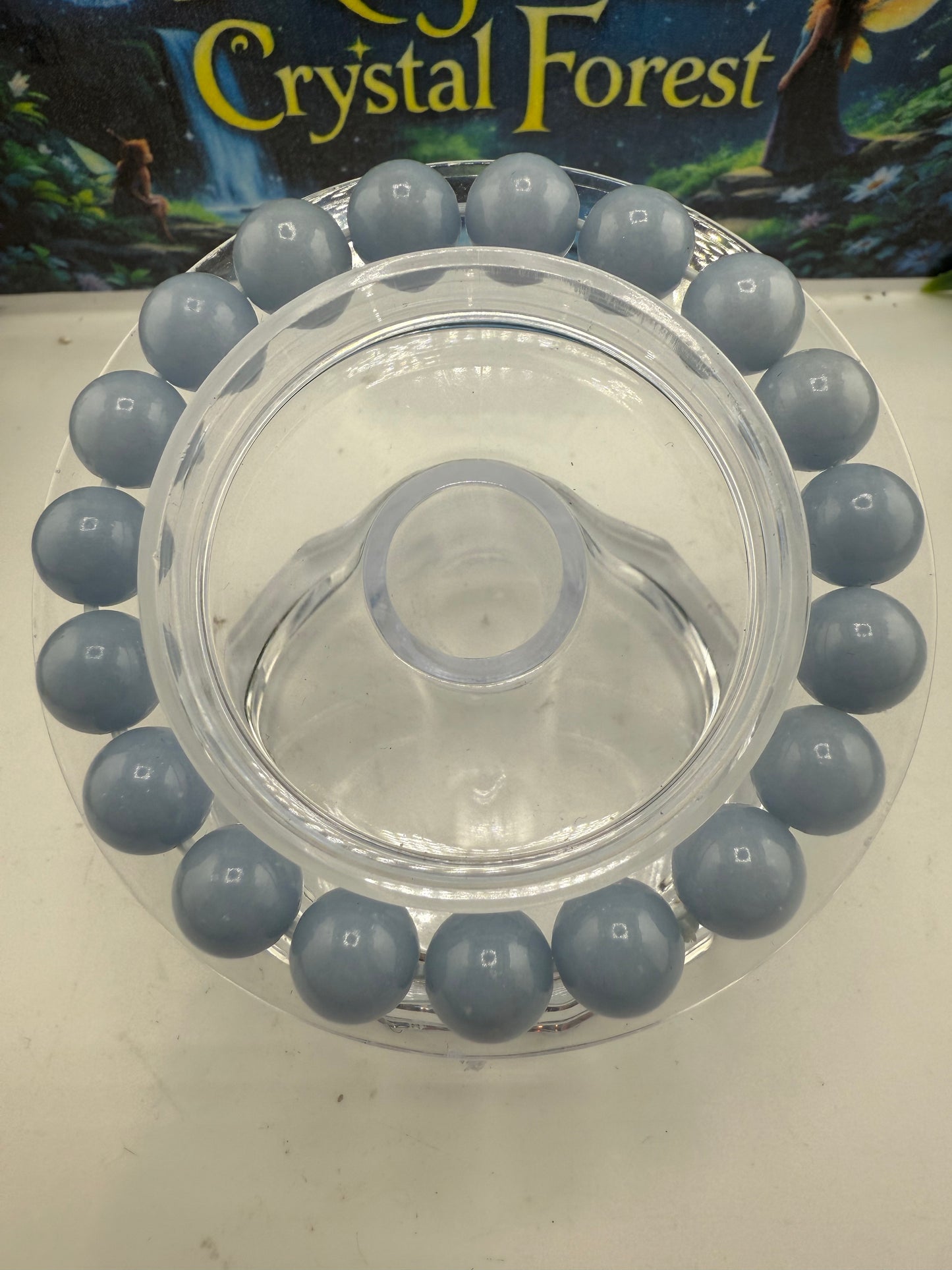 Angelite Crystal Bracelet 10mm