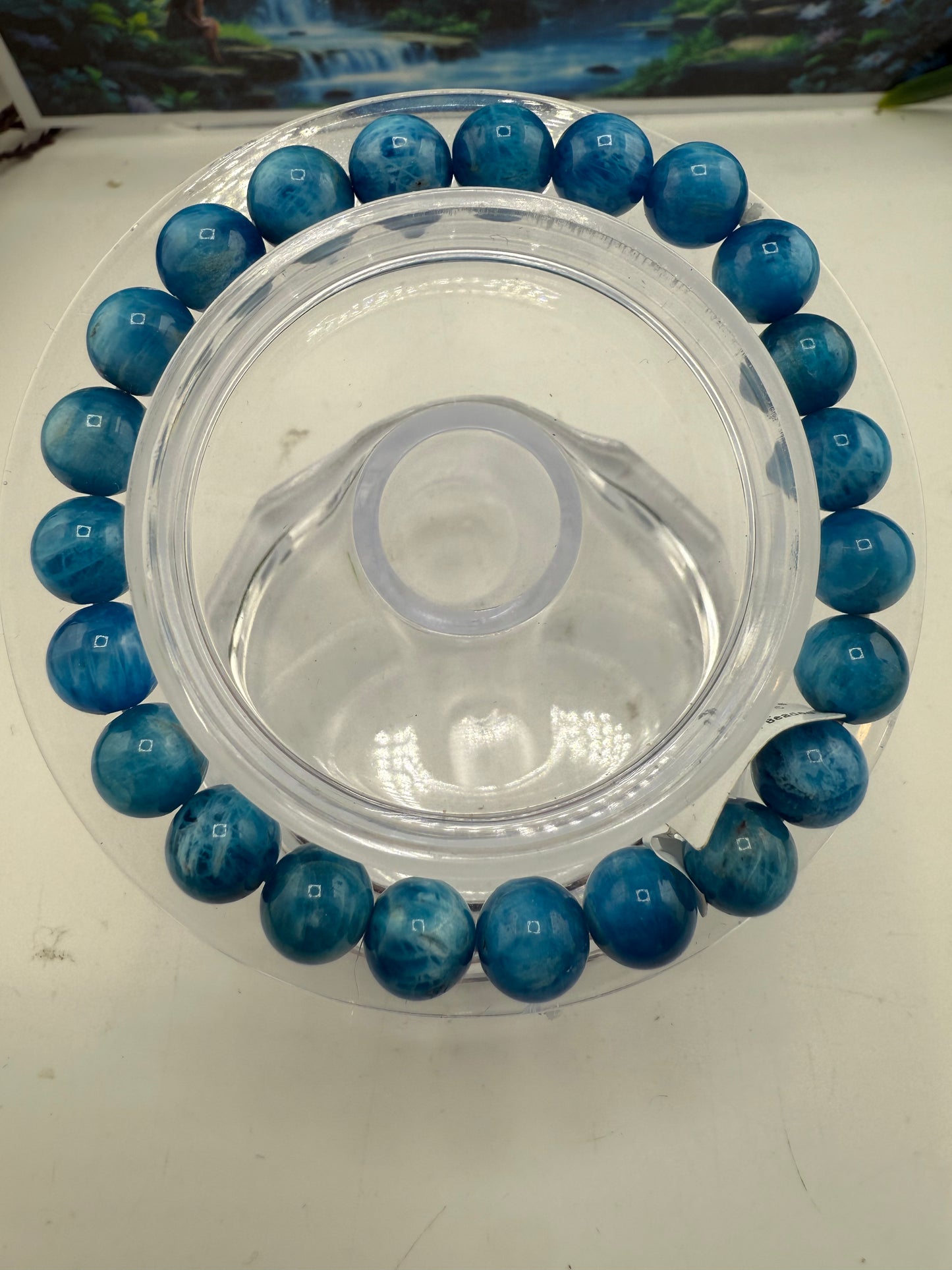 Apatite Bead Bracelet 8mm