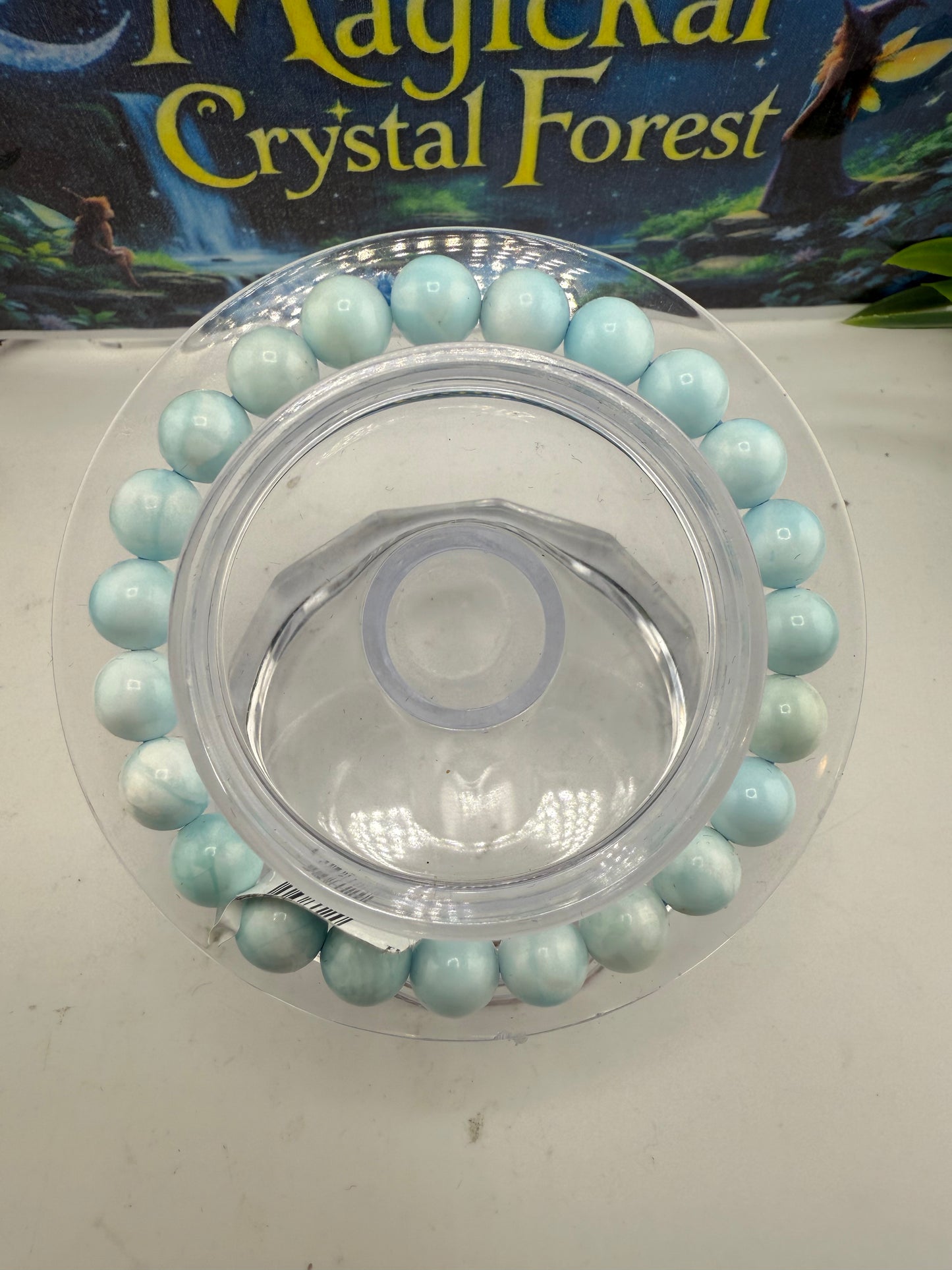 Hemimorphite Bead Bracelet 8mm