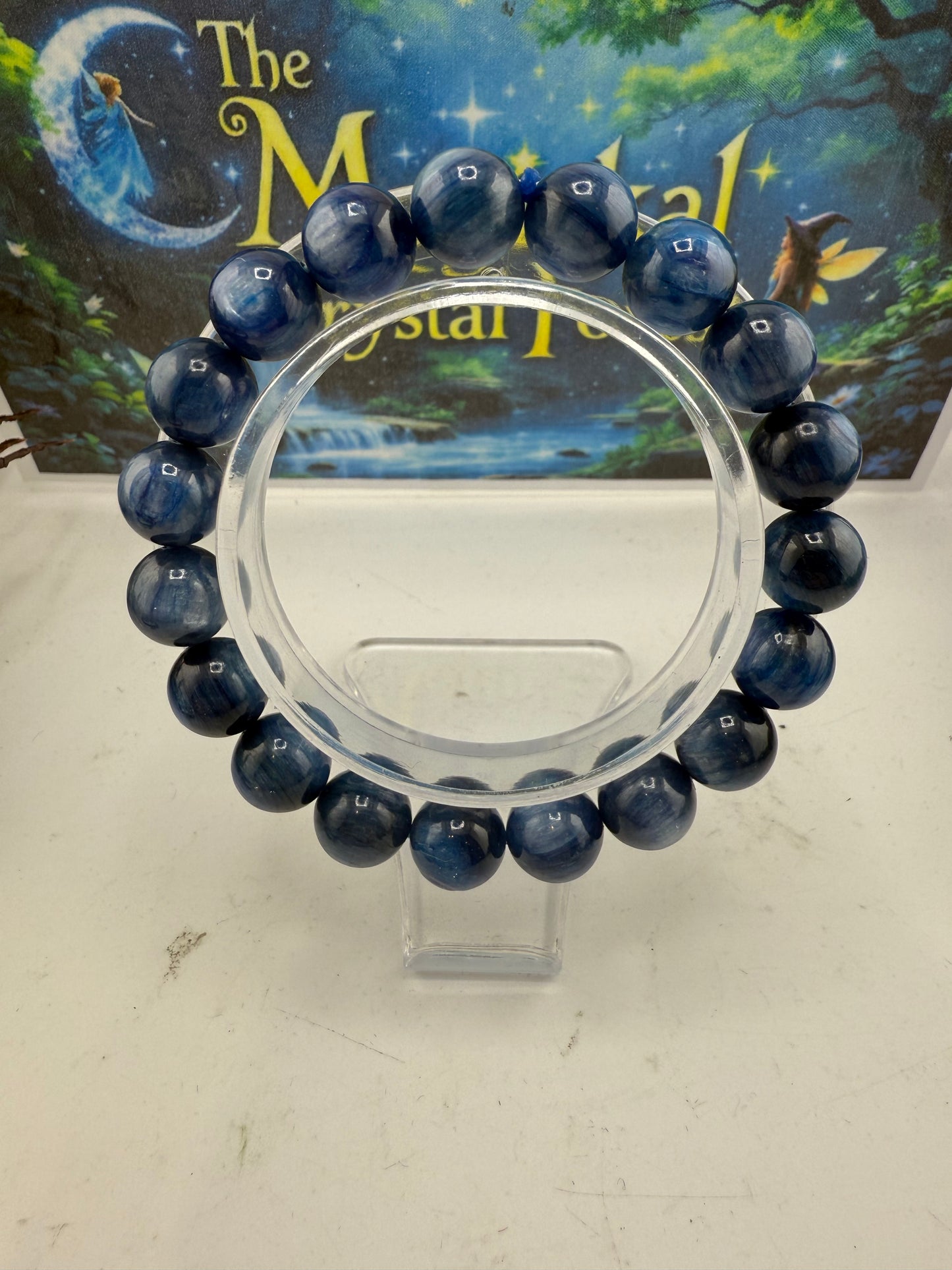 Blue Kyanite Bead Bracelet 10