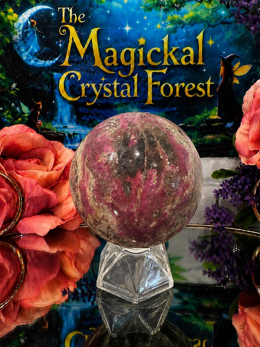 Cobolt Calcite Sphere 1
