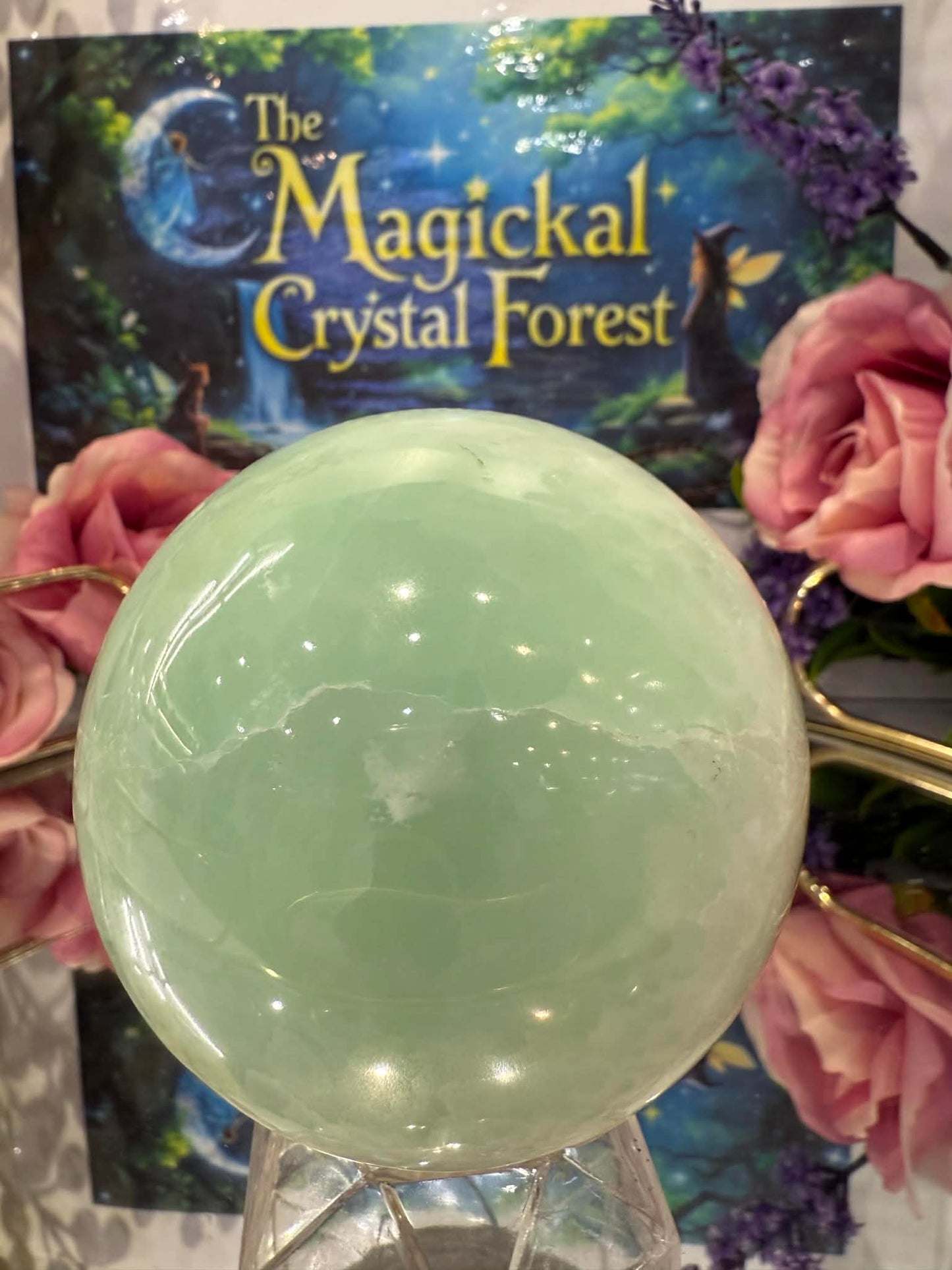 Pistachio Calcite Sphere 1