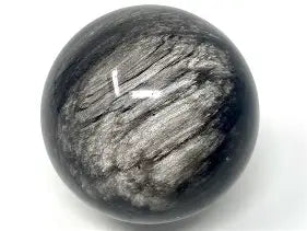 Silver sheen Obsidian Sphere 1