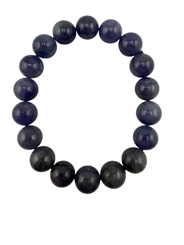 Tanzanite Bead Bracelet 8mm