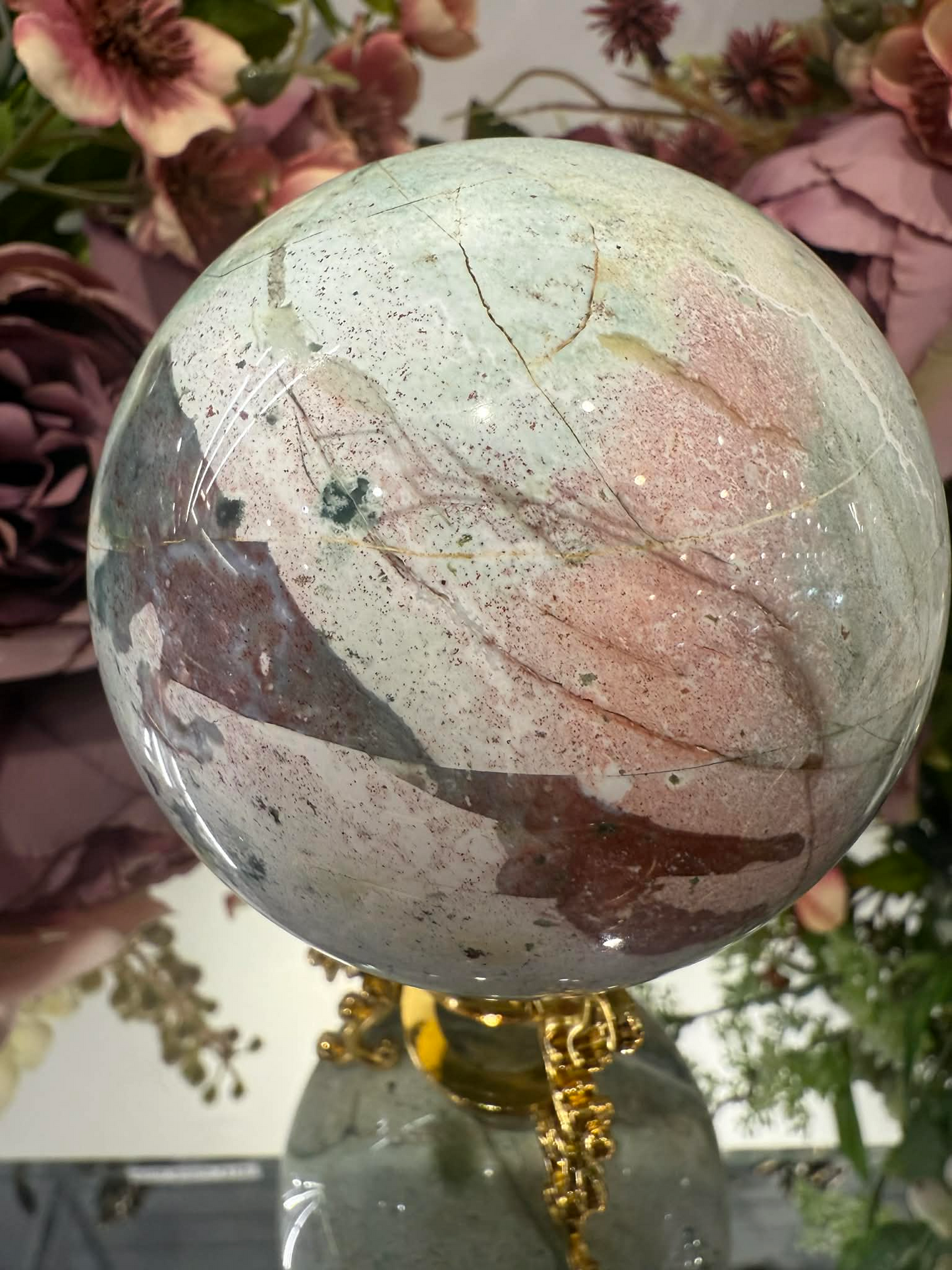 Unicorn Jasper Sphere