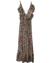The Empress Frill Maxi Dress- Red