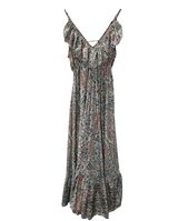 The Empress Frill Maxi Dress- Pink