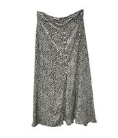 The Empress Boho button skirt- leopard