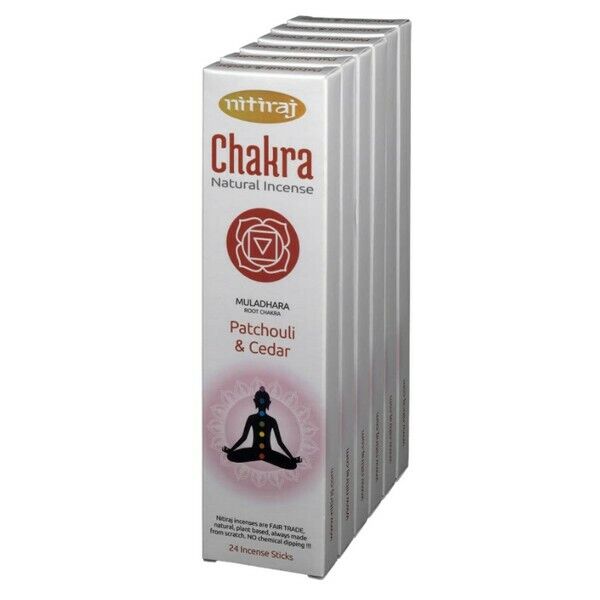 Nitiraj Patchouli and Cedar Base Chakra Incense