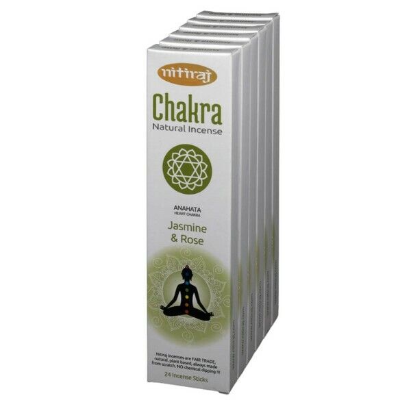 Nitiraj Jasmine & Rose Heart Chakra Incense