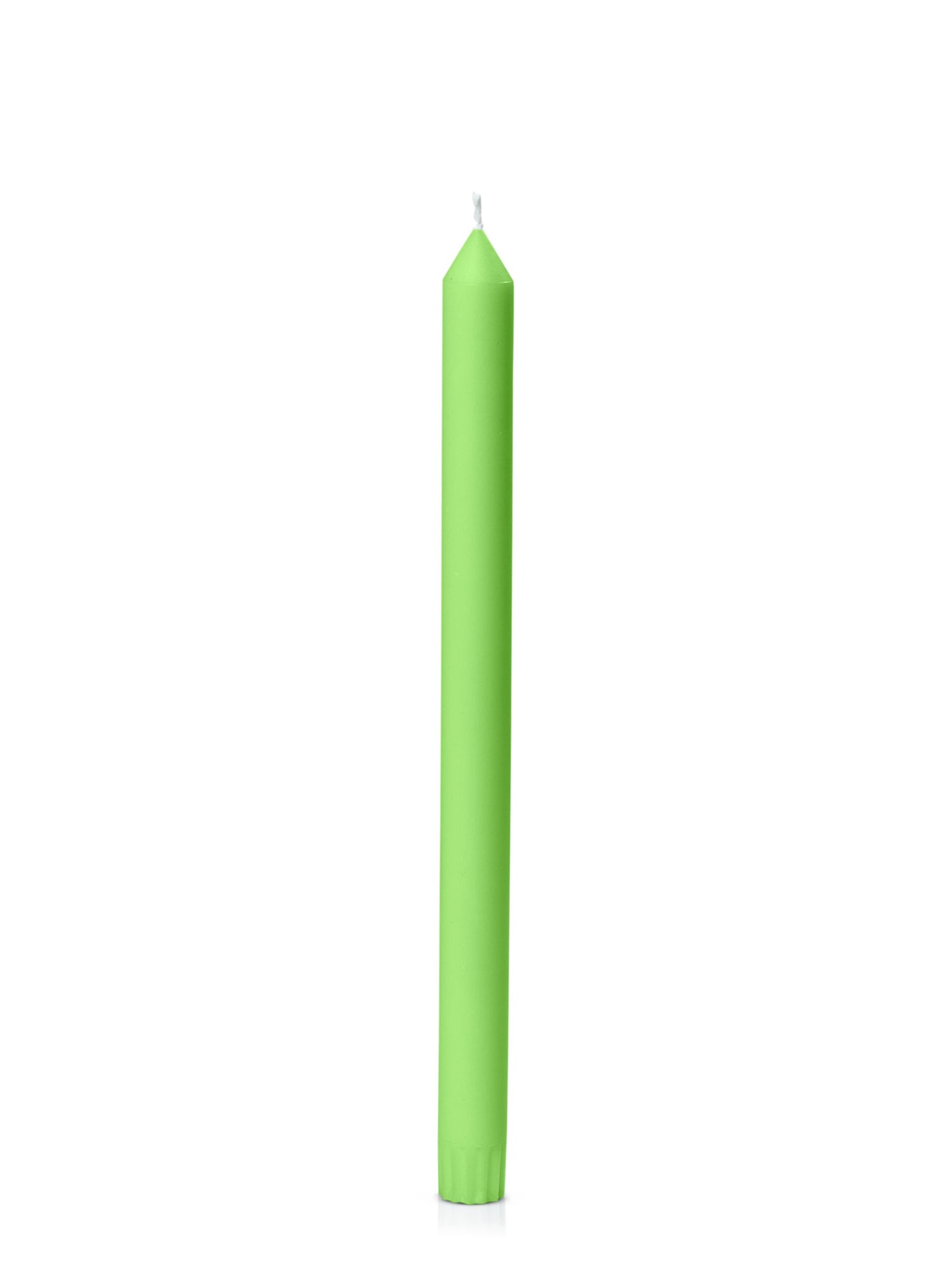 Non scented Lime green dinner candles