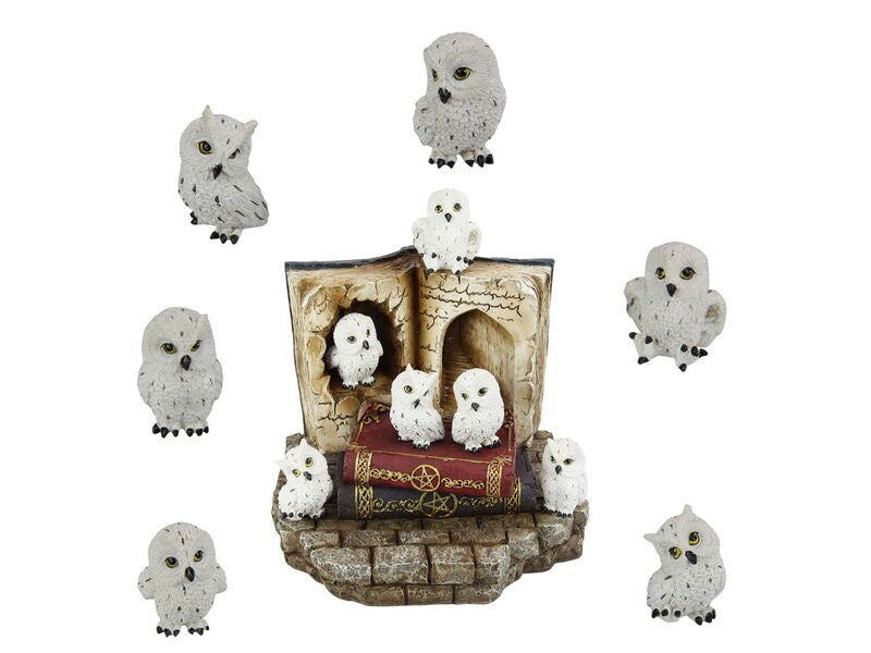 White Owl mini statue