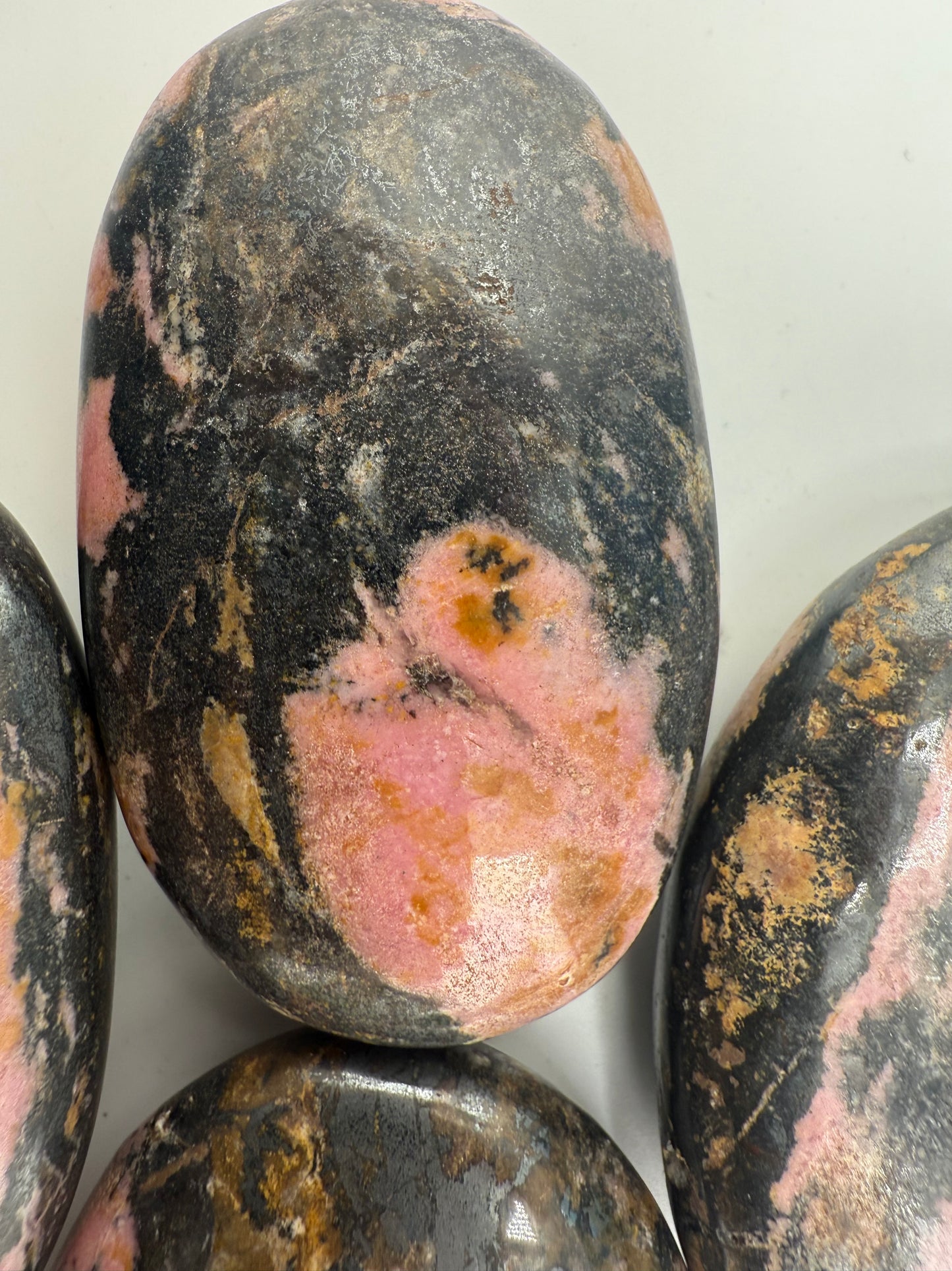 Rhodonite Palm Stones