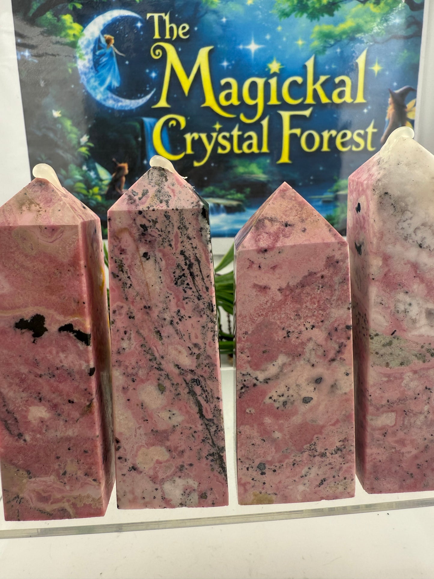 Pink Peru Rhodonite Points