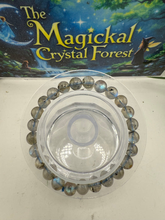 Labradorite Bead Bracelet 8mm