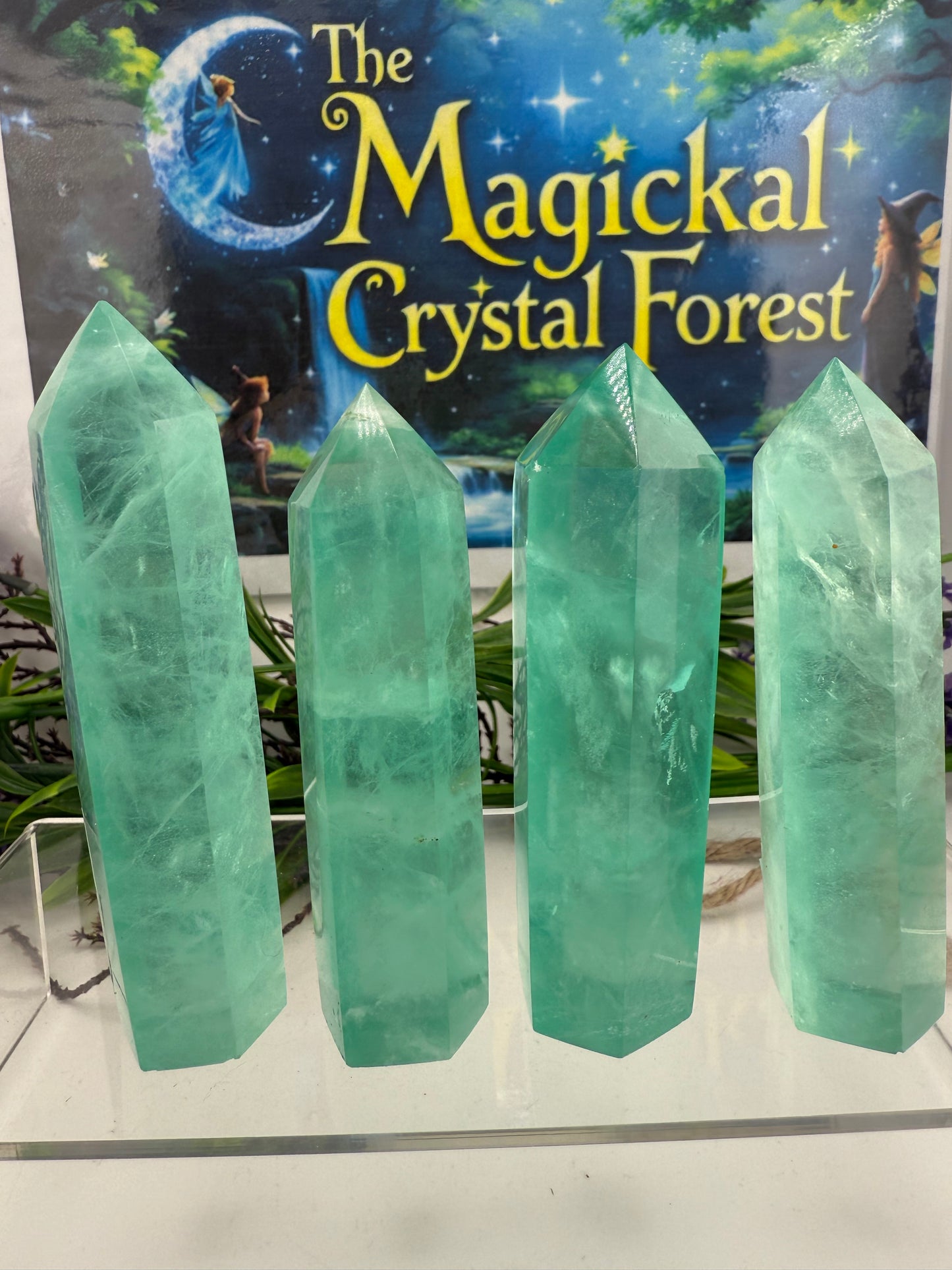 Green Fluorite Point