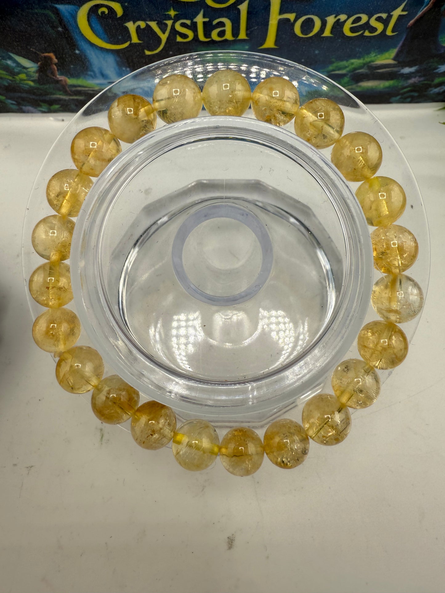Citrine Bead Bracelet 8mm