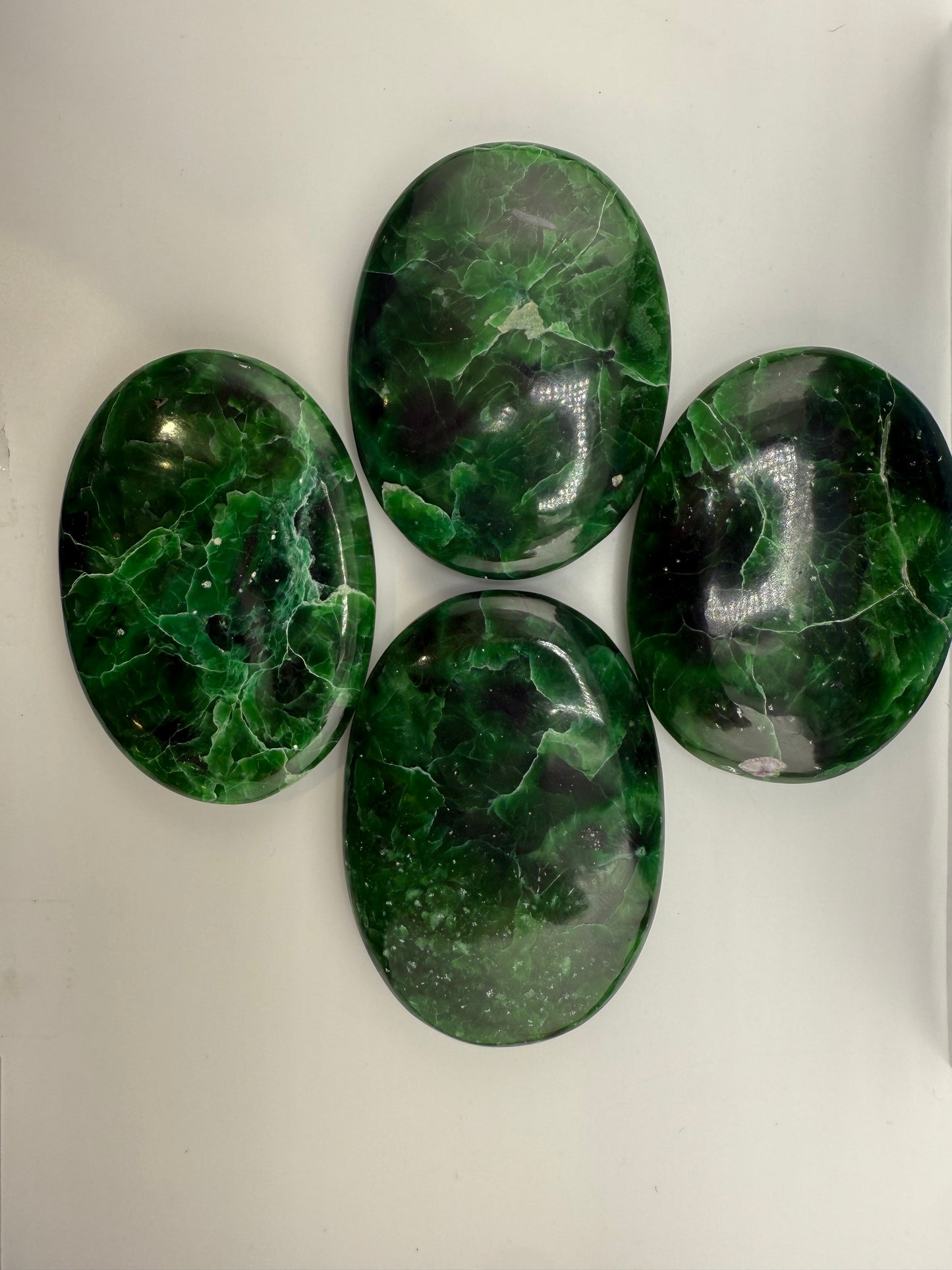 Green Hemimorphite Palm Stone