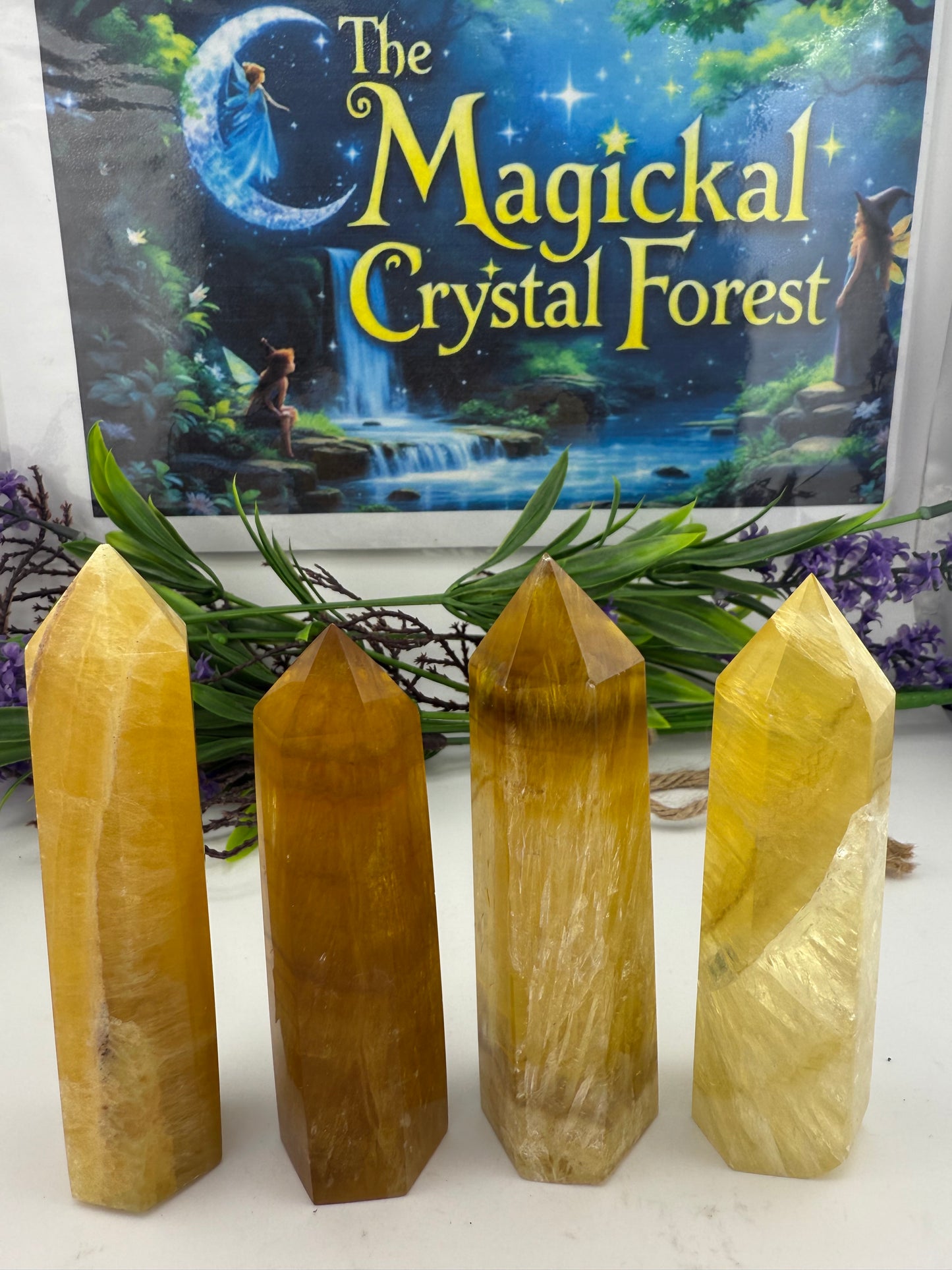 Yellow Fluorite Point