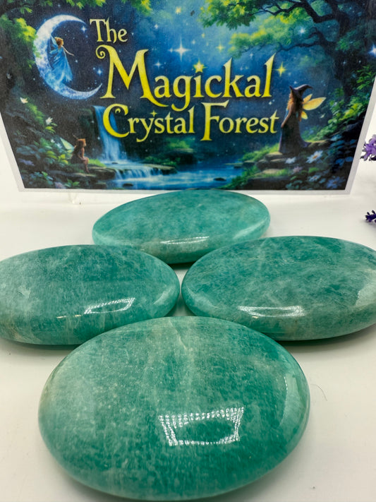 Amazonite Palm Stones