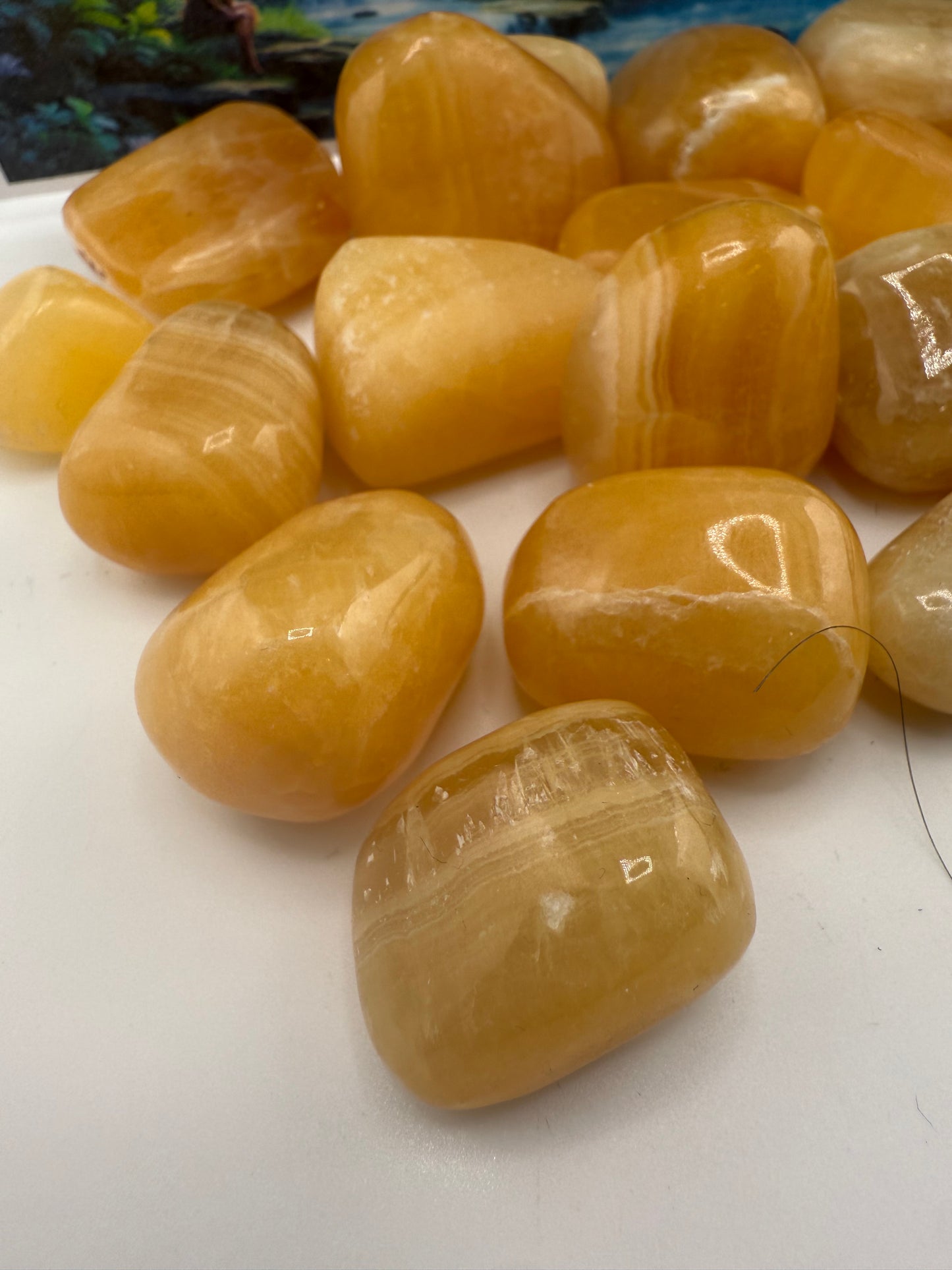 Orange Calcite Tumbled
