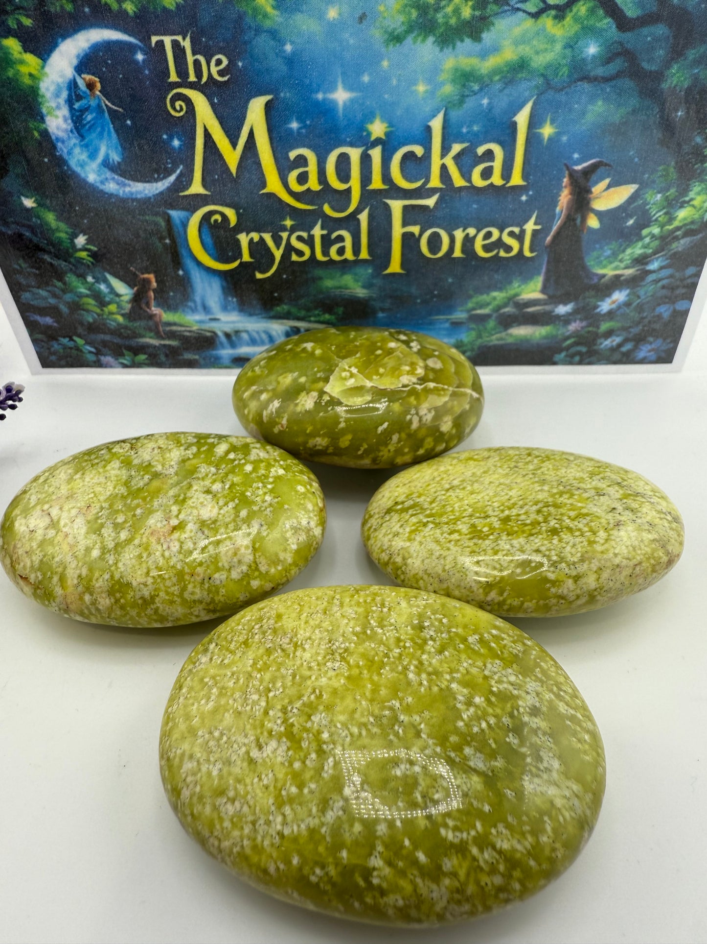 Serpentine Palm Stones