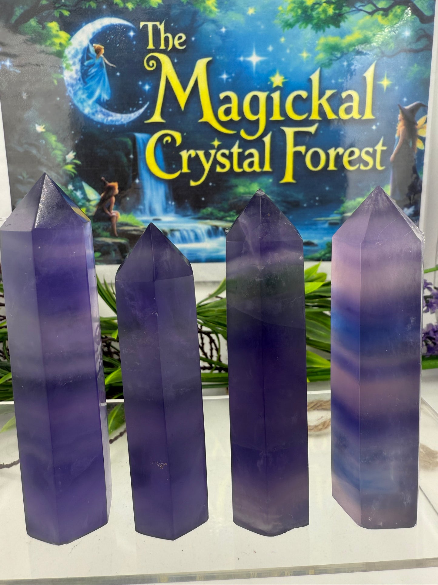Tanzanite Blue Fluorite Points