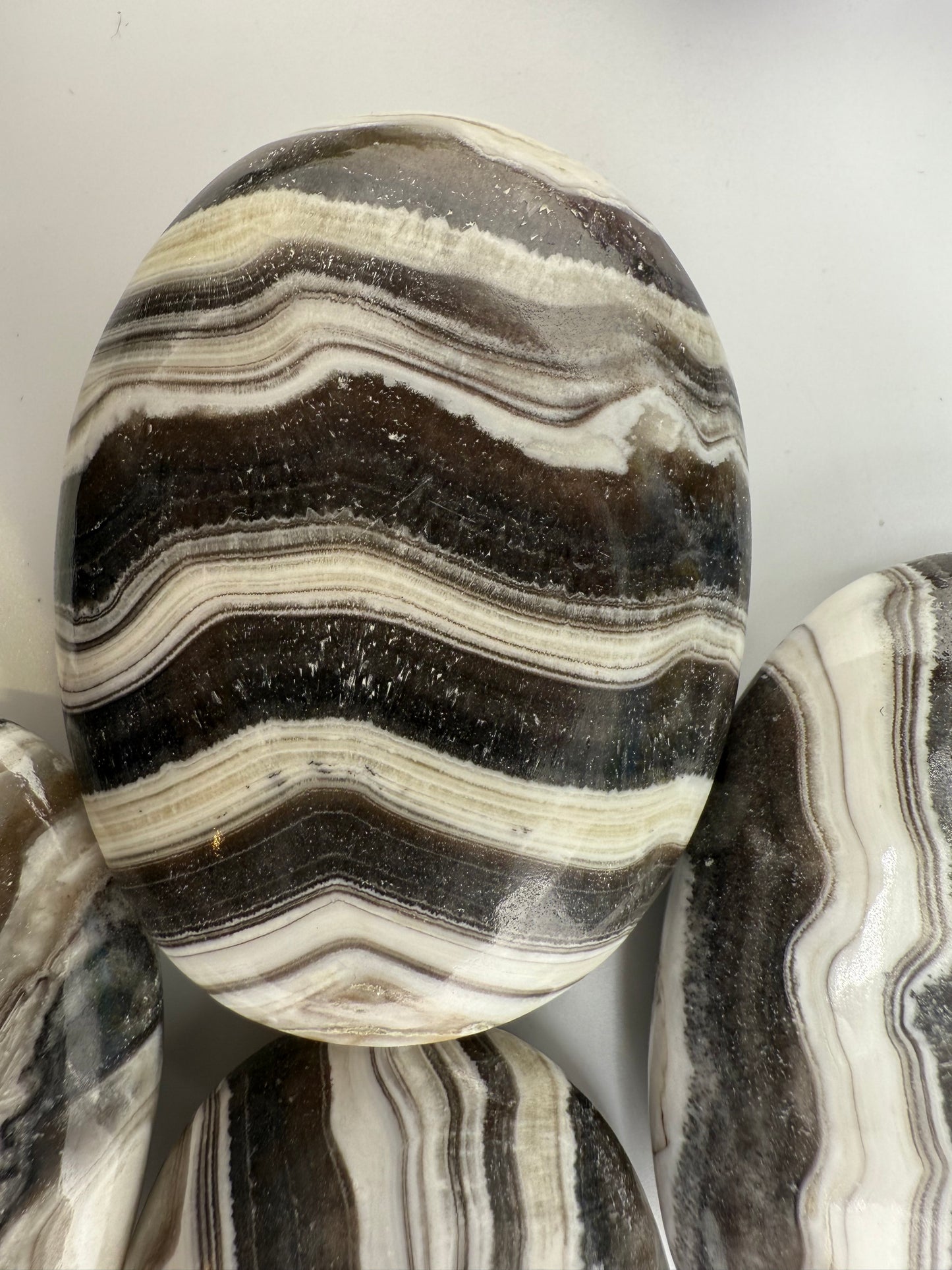 Zebra Jasper Palm Stone