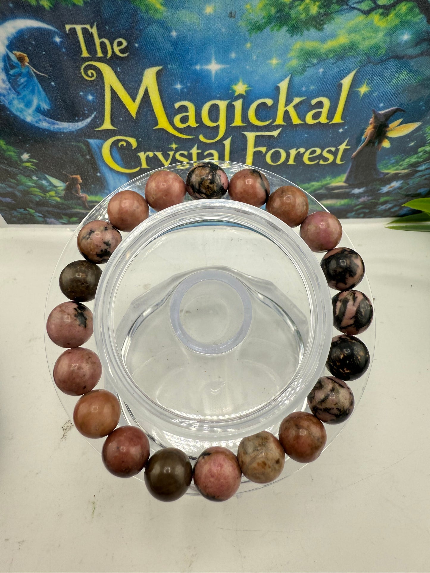 Rhodonite Crystal Bracelets 10mm