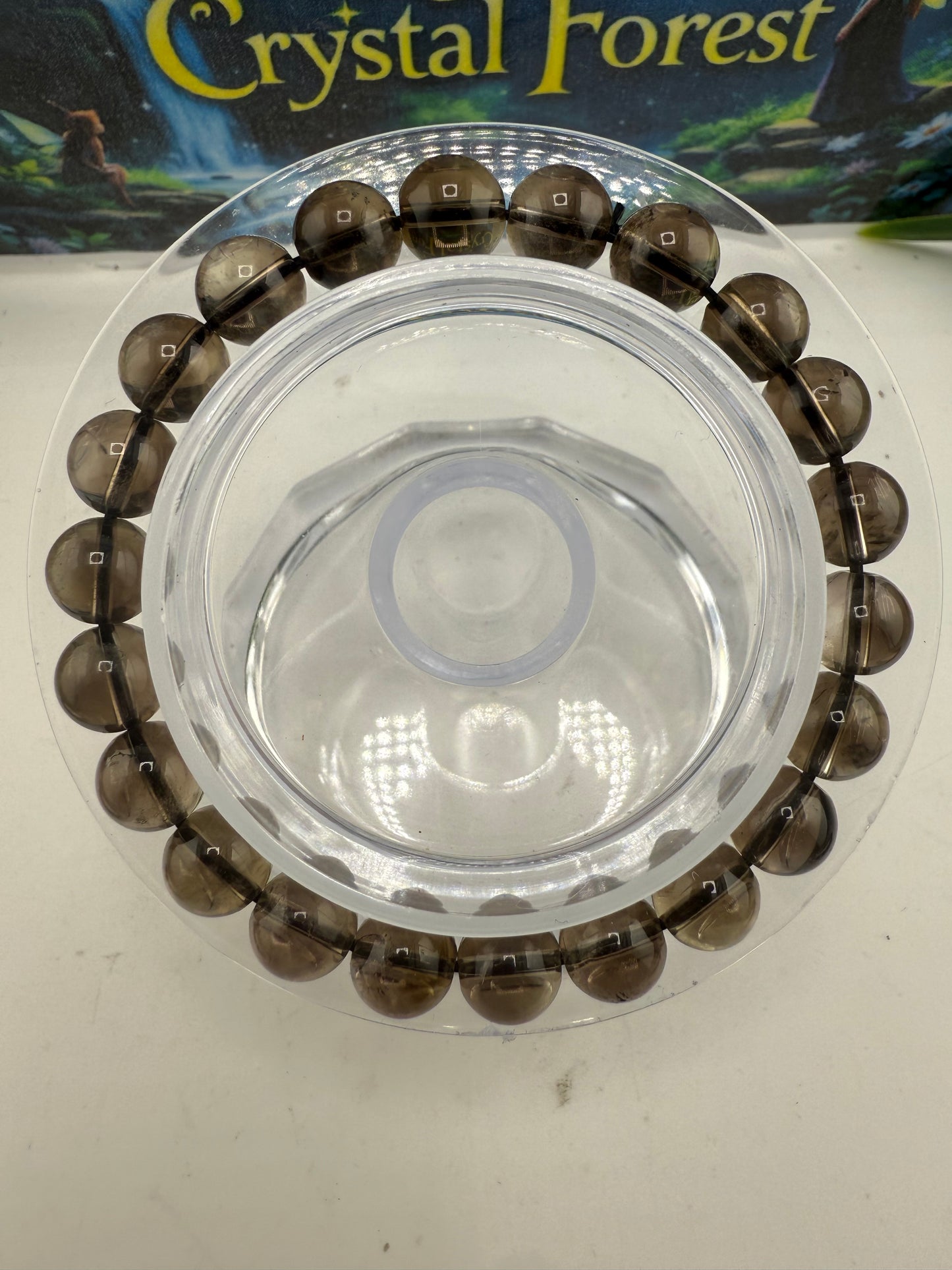 Smokey Quartz Crystal bracelet 8mm