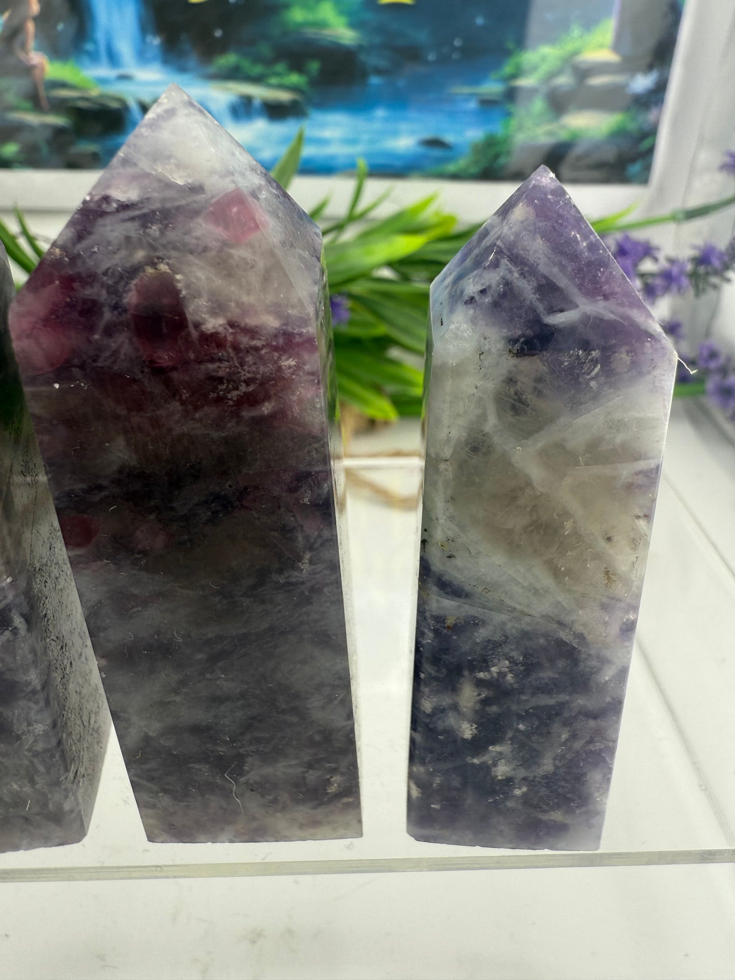 Unicorn Lepidolite Points