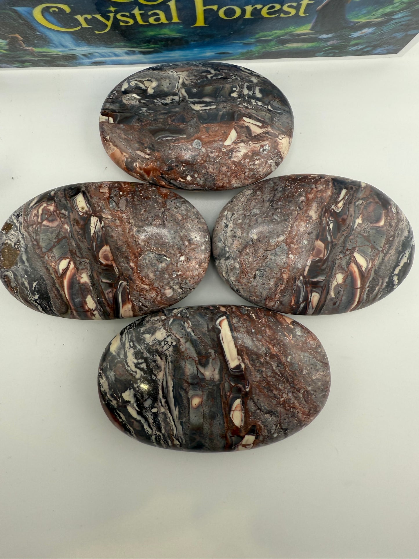 Porcelian Jasper Palm Stone