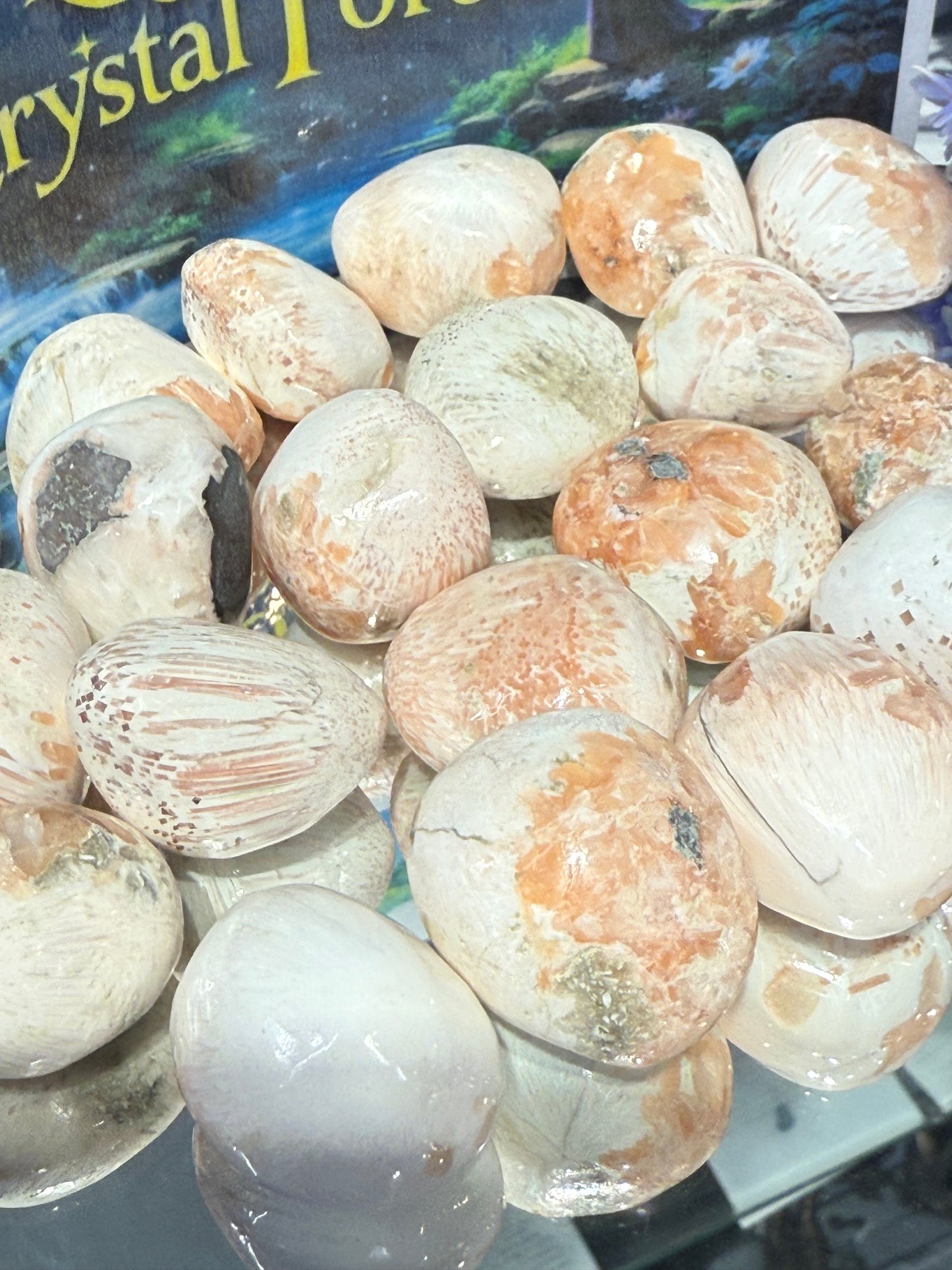 Peach Scolcite Tumbled
