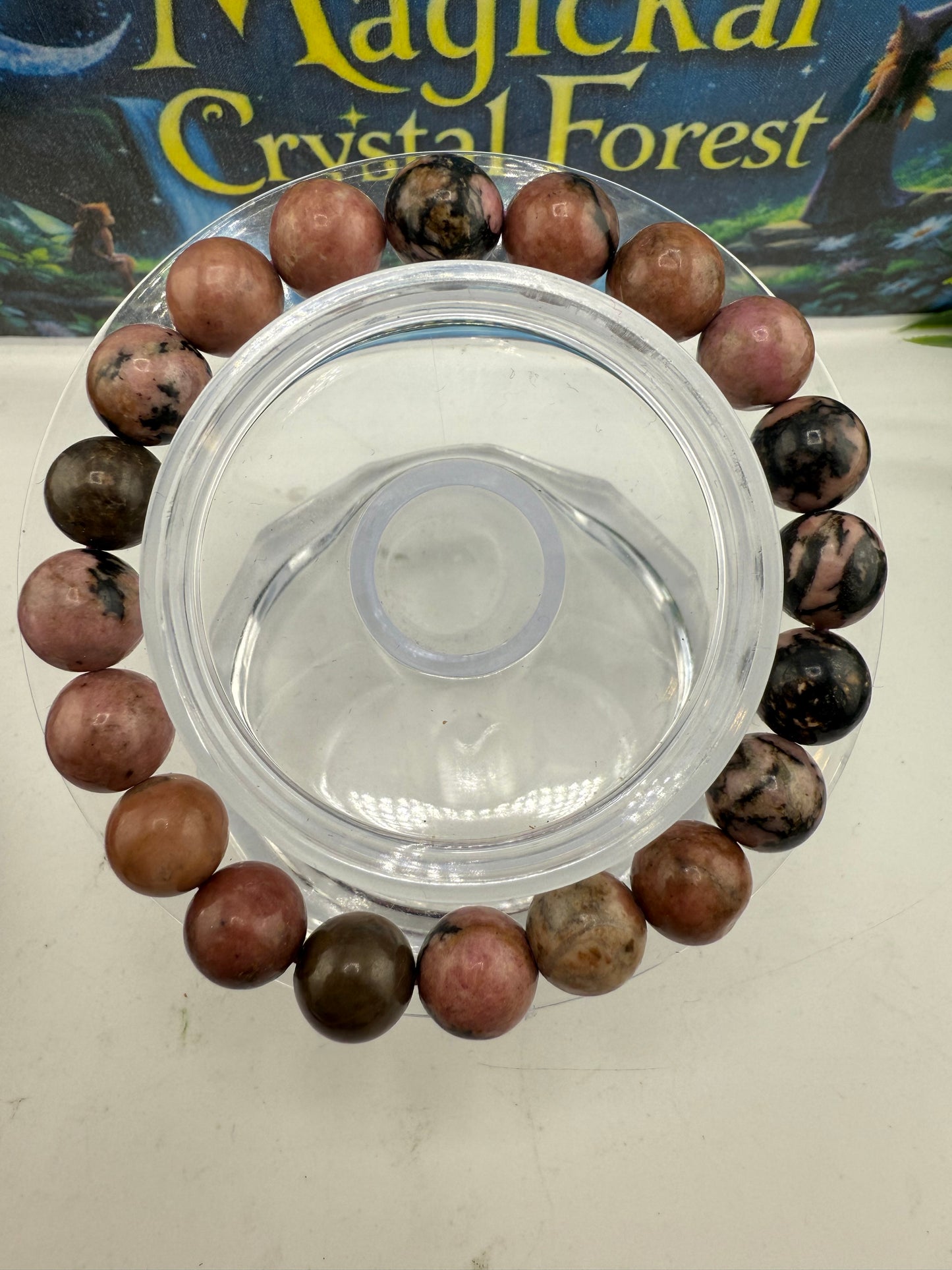 Rhodonite Crystal Bracelets 10mm