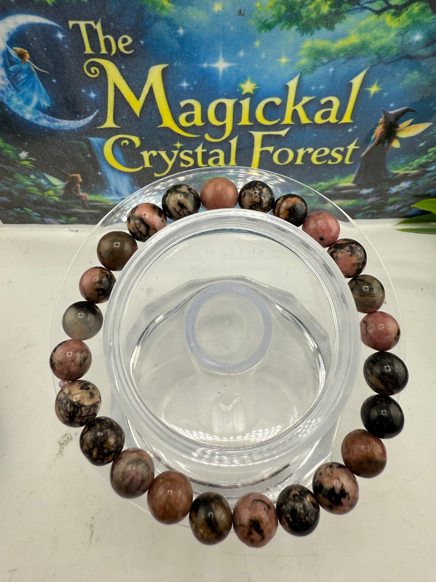 Rhodonite Crystal Bracelets 8mm
