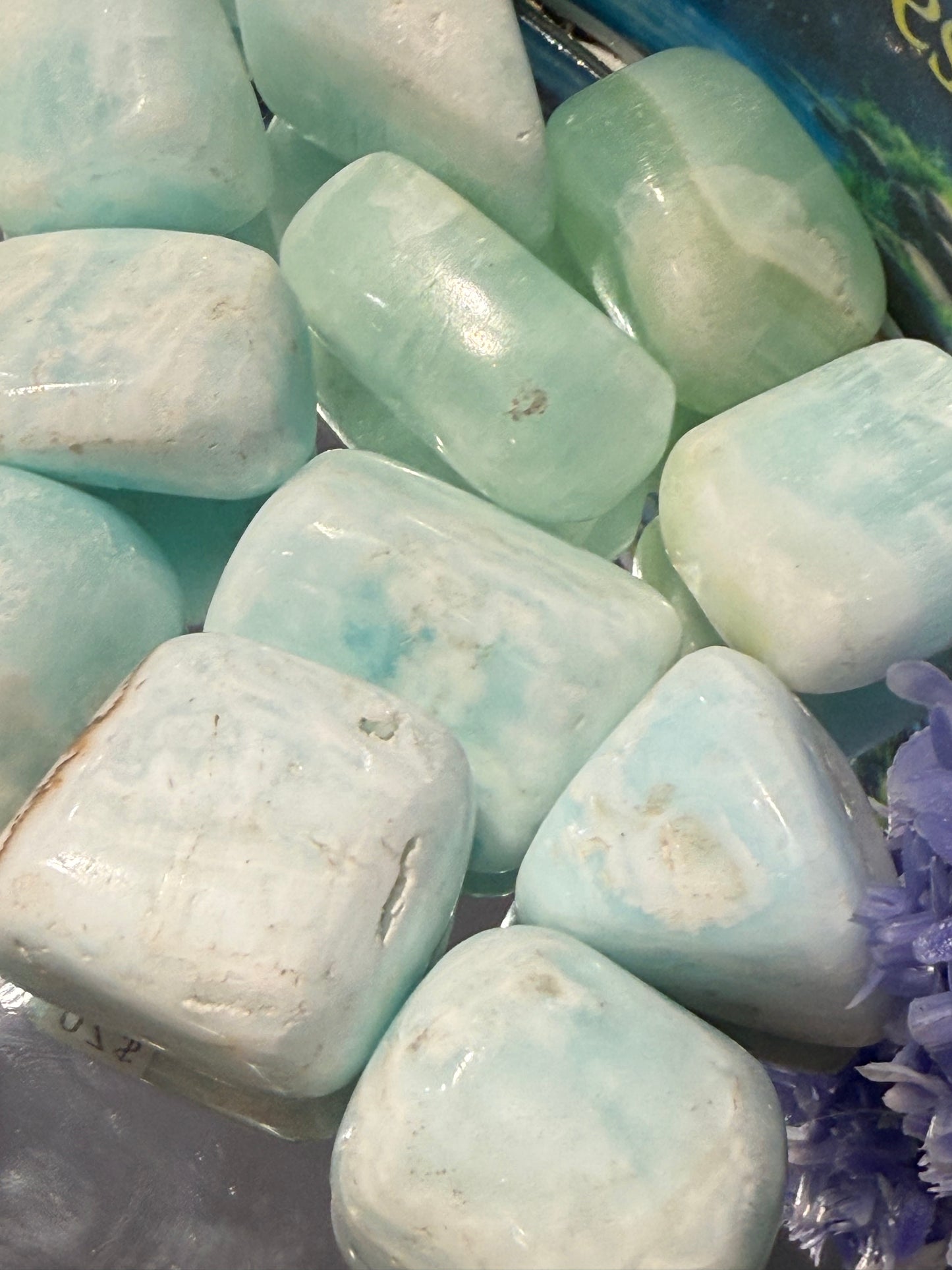 Caribbean Calcite Tumbled