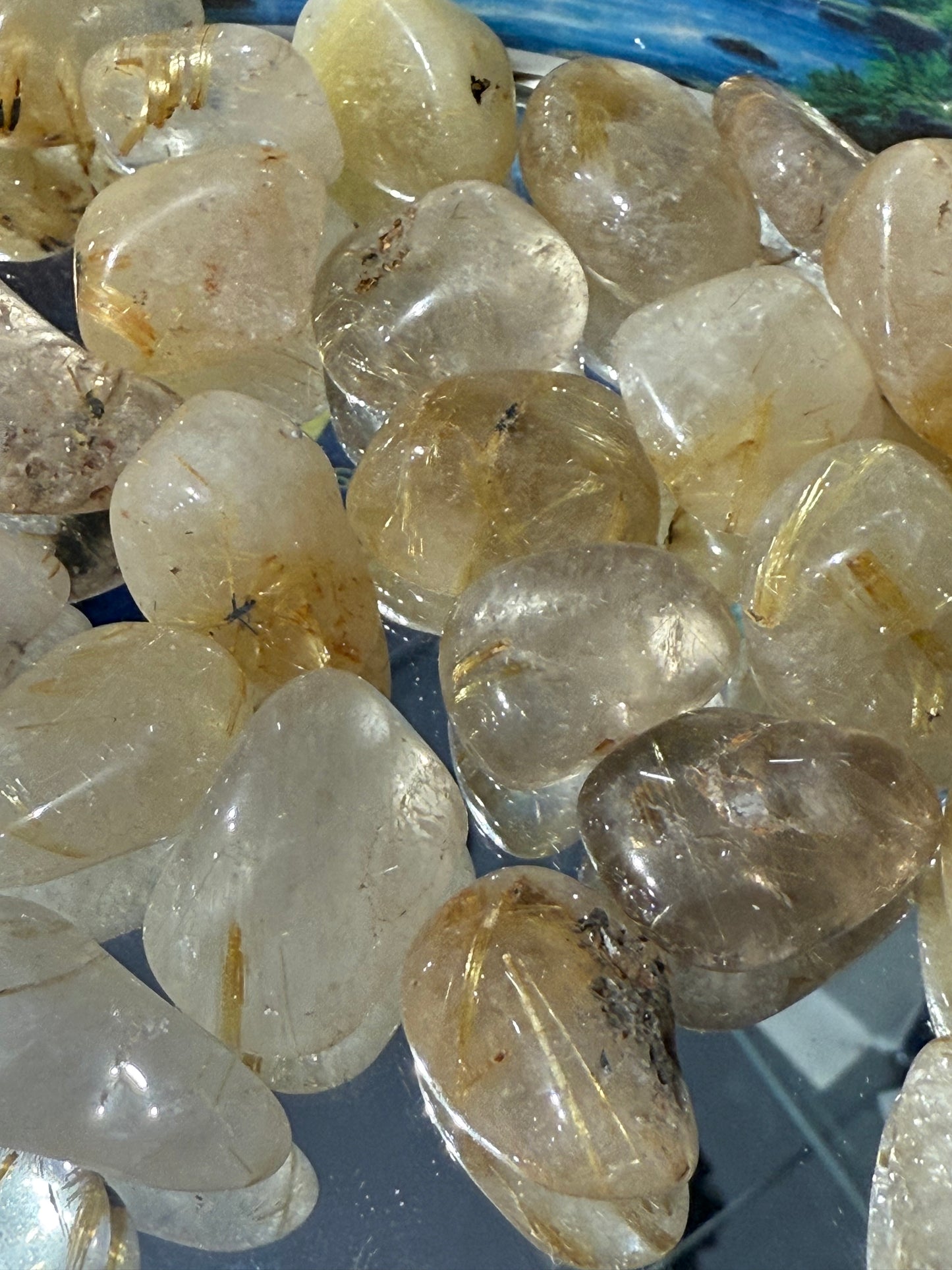 Golden Rutile Tumbled