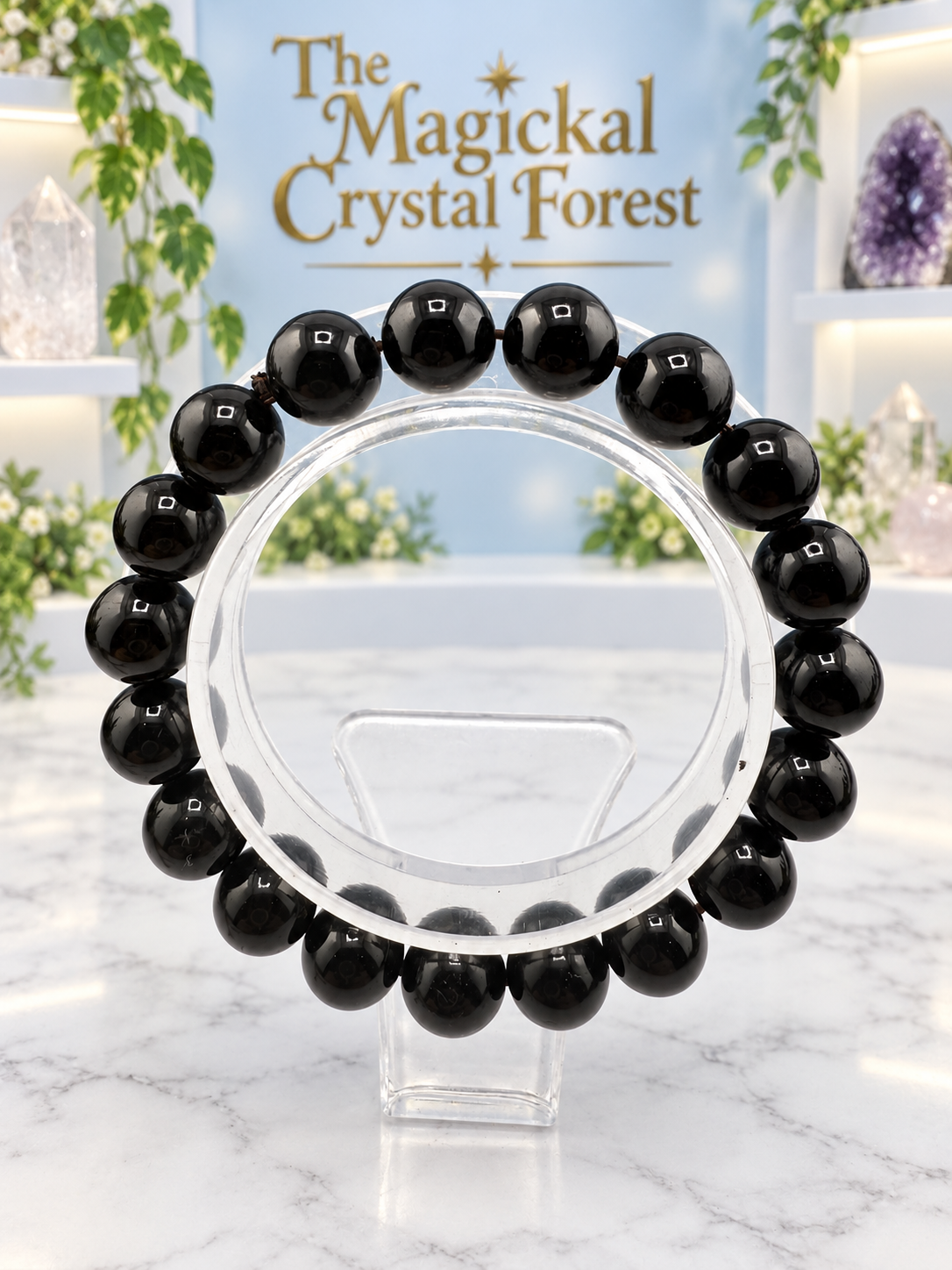 Obsidian Crystal Bracelet 10mm