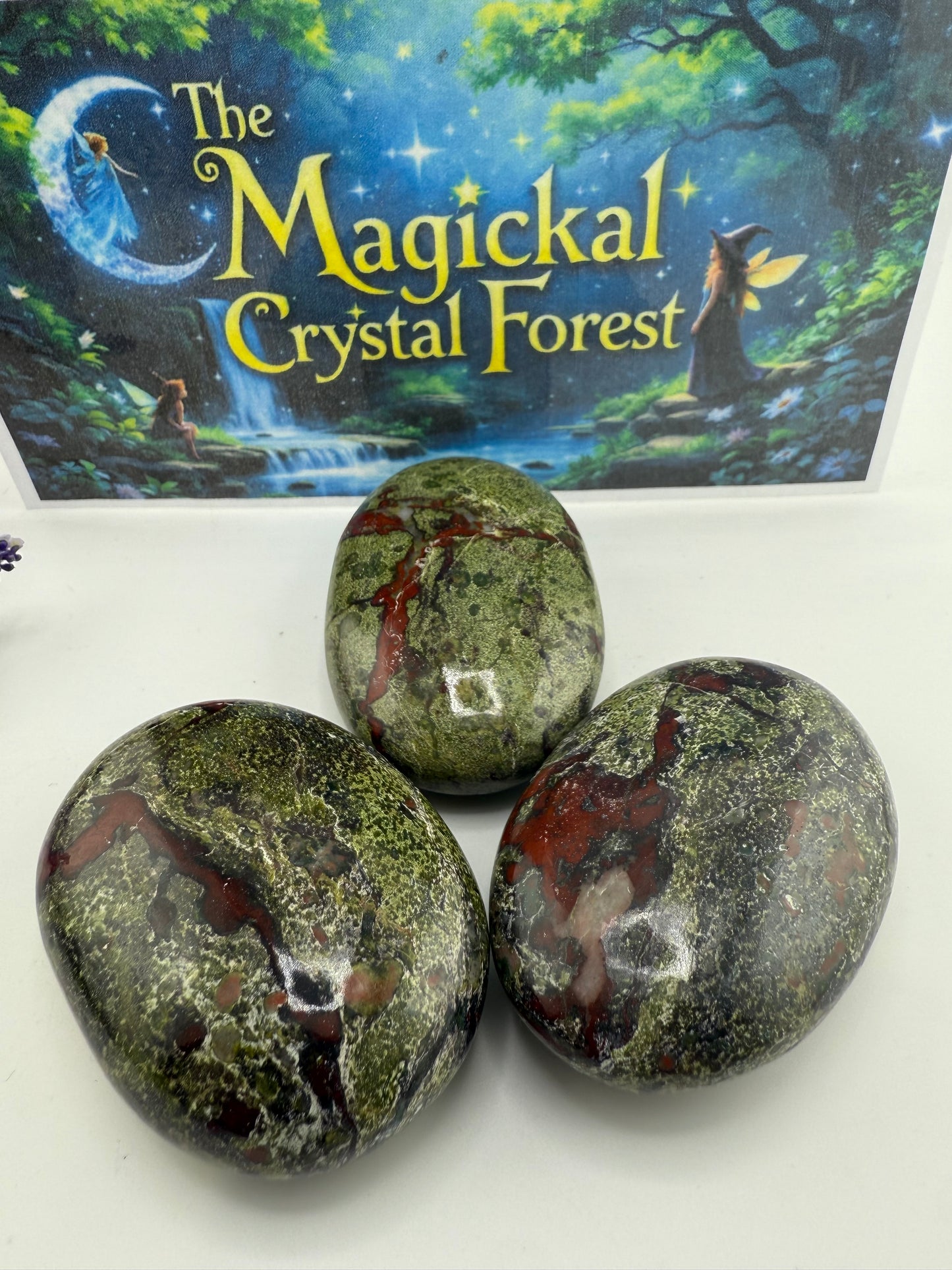 Dragons Blood Jasper Palm Stone